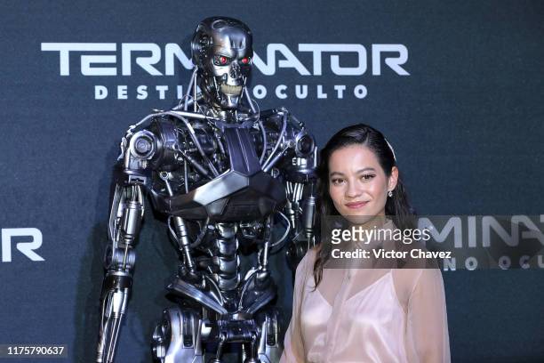 Natalia Reyes attends the "Terminator: Dark Fate" fan event at Toreo Parque Central on October 13, 2019 in Mexico City, Mexico.