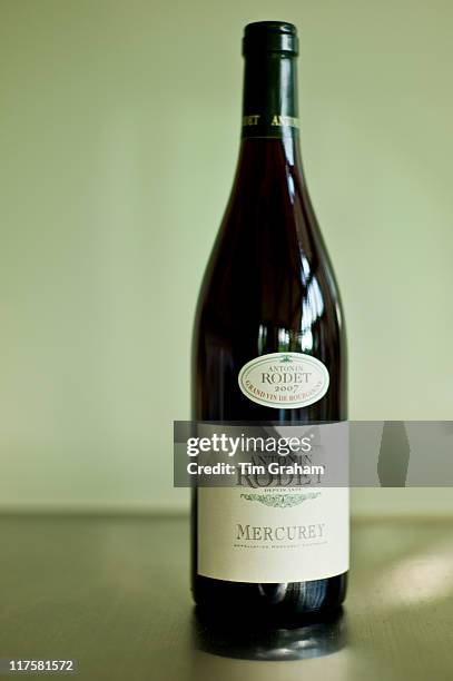 Bottle of Grand Vin de Bourgogne, Antonin Rodet Mercurey 2007