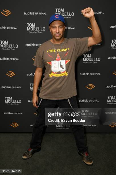 Audible celebrates Tom Morello at Minetta Lane Theatre In NYC on September 19, 2019 in New York City.