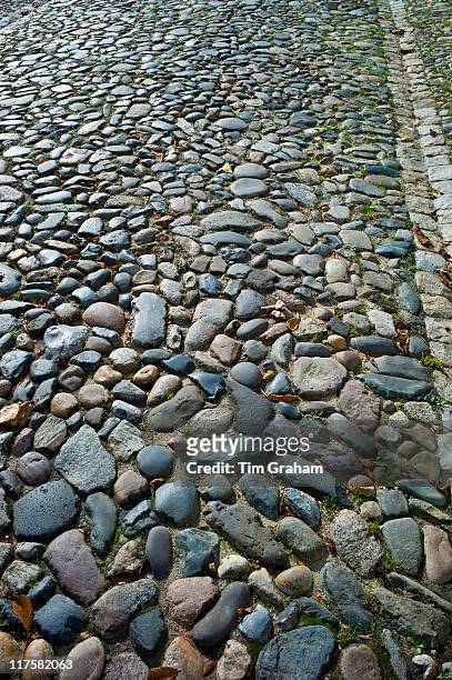 Cobble stone floor at St Martin de Re, Ile de Re, France