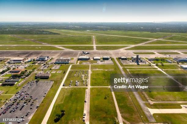 ellington airport aerial - military airfield stock pictures, royalty-free photos & images