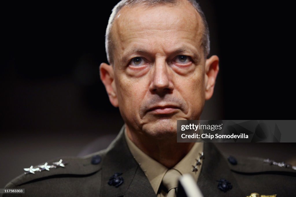 Confirmation Hearing Held For Marine Corps Lt. Gen. John Allen To Take Over Command Of Afghanistan