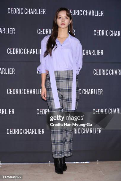 Lee Hye-Ri aka Hyeri of South Korean girl group Girl's Day attends the 'Cedric Charlier' Photocall on September 19, 2019 in Seoul, South Korea.