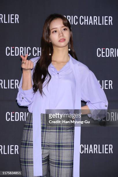 Lee Hye-Ri aka Hyeri of South Korean girl group Girl's Day attends the 'Cedric Charlier' Photocall on September 19, 2019 in Seoul, South Korea.