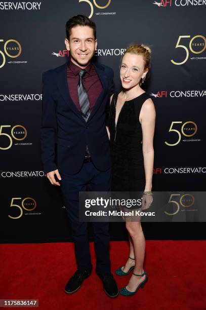 Krishna Sanchez and Jane Stephens Rosenthal attend AFI Conservatory's 50th Anniversary Celebration at Greystone Mansion on September 19, 2019 in...