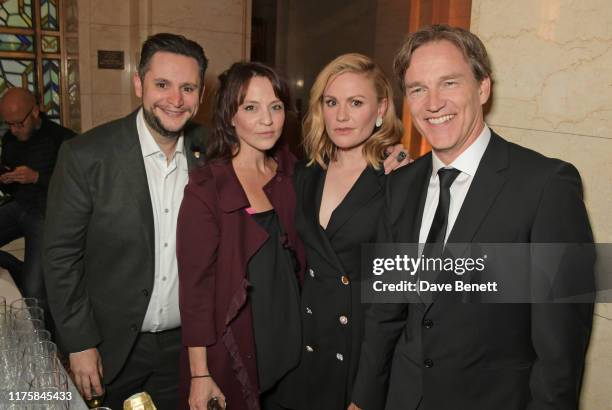 Ania Sowinski, Anna Paquin and Stephen Moyer attend The Academy Of Motion Pictures Arts And Sciences 2019 New Members Party during the 63rd BFI...