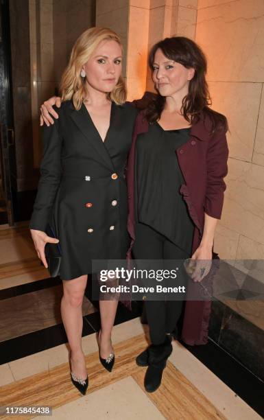 Anna Paquin and Ania Sowinski attend The Academy Of Motion Pictures Arts And Sciences 2019 New Members Party during the 63rd BFI London Film Festival...