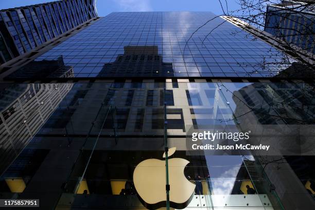 General view of the Apple Store on September 20, 2019 in Sydney, Australia. Apple's latest iPhone 11 features dual rear cameras, including a wide...