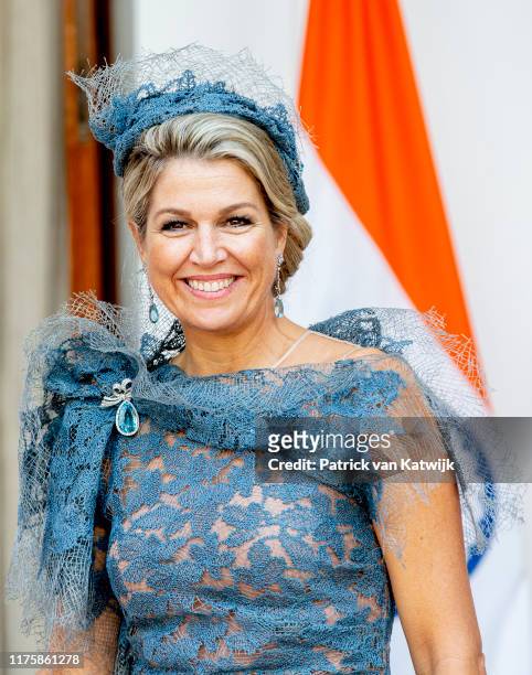 Queen Maxima of The Netherlands visit Prime Minister Narendra Modi on October 14, 2019 in New Delhi, India. (Photo by Patrick van Katwijk/Getty Images