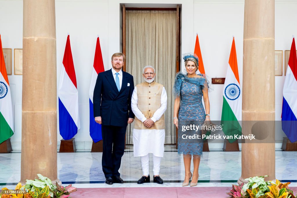 King Willem-Alexander Of The Netherlands And Queen Maxima : State Visit In Delhi : Day One