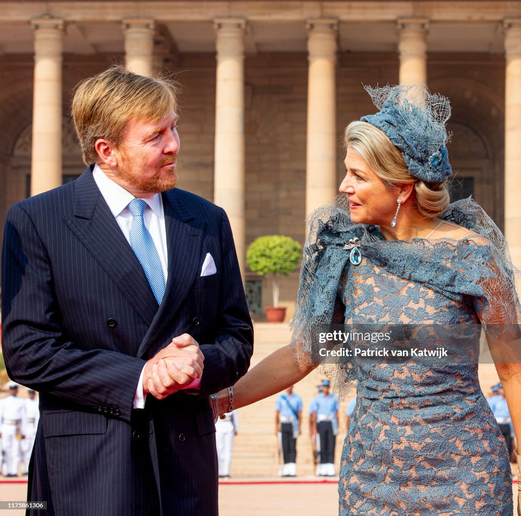 King Willem-Alexander Of The Netherlands And Queen Maxima : State Visit In Delhi : Day One