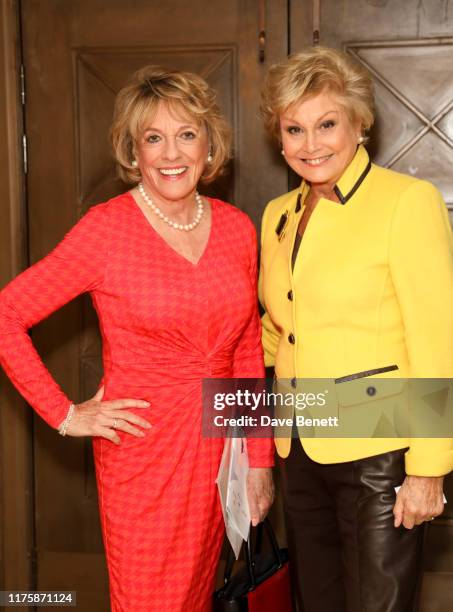 Dame Esther Louise Rantzen and Angela Rippon attend the Women Of The Year Lunch & Awards 2019 at The Royal Lancaster Hotel on October 14, 2019 in...