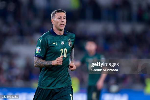 Federico Bernardeschi of Italy during the European Qualifier Group J match between Italy and Greece at at Stadio Olimpico, Rome, Italy on 12 October...