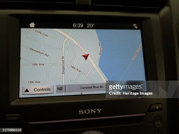 In-car Satellite Navigation screen.
