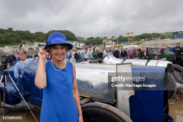 Sunbeam 350 hp with Bluebird fan Claire Meadows, Pendine Sands 2015.