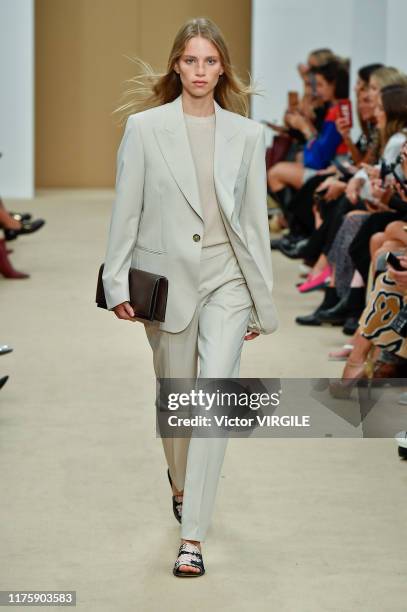 Model walks the runway at the Tod's Ready to Wear fashion show during the Milan Fashion Week Spring/Summer 2020 on September 20, 2019 in Milan, Italy.