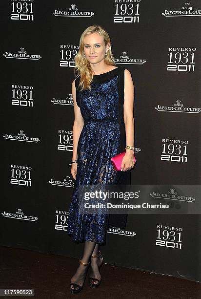 Actress Diane Kruger attends the Jaeger-Lecoultre Reverso 80th Anniversary at Les Beaux-Arts de Paris on June 28, 2011 in Paris, France.