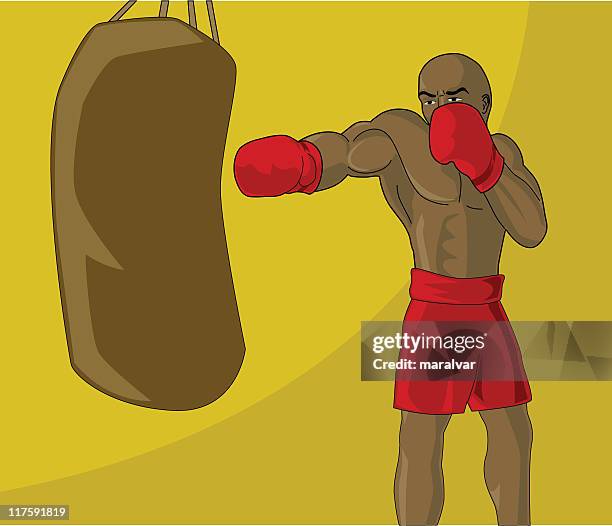 boxer - shaved head stock illustrations