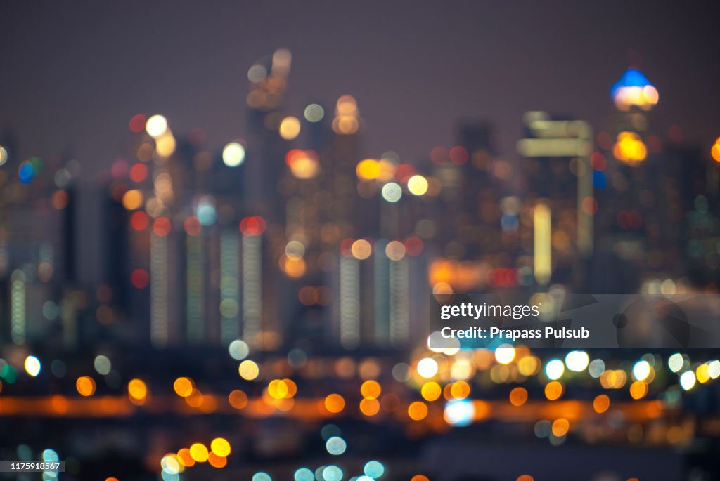 Night Blurred Bokeh Light City Office Building Abstract Background High-Res  Stock Photo - Getty Images