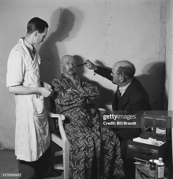 English film and stage actor Roger Livesey in his role as Major-General Clive Candy in the Powell and Pressburger film 'The Life and Death of Colonel...