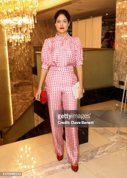 Charity Wakefield attends the Women Of The Year Lunch & Awards 2019 at The Royal Lancaster Hotel on October 14, 2019 in London, England.