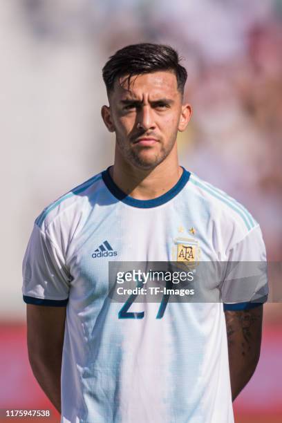Nicolas Gonzalez of Argentina looks on during the UEFA Euro 2020 qualifier between Ecuador and Argentina on October 13, 2019 in Elche, Spain.