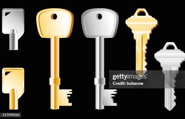 key collection - locksmith stock illustrations