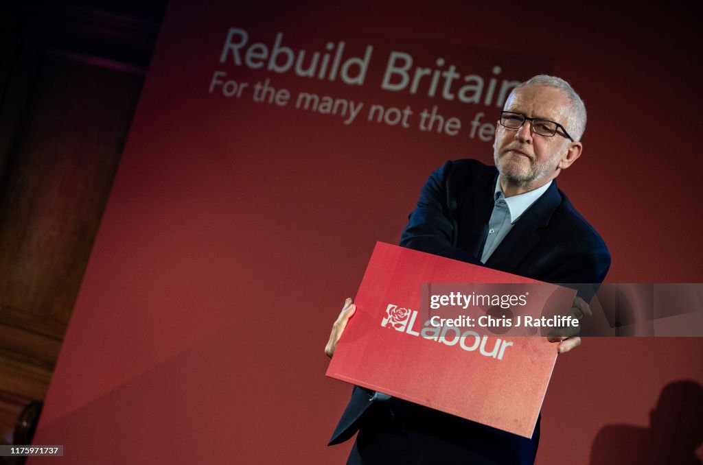 Labour Leader Corbyn Speaks At A Rally Following The Queen's Speech