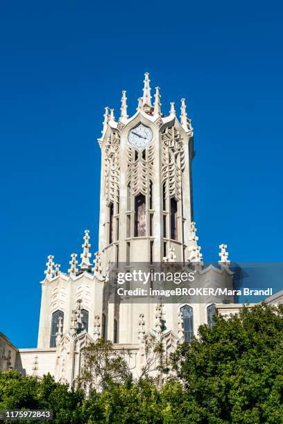 clocktower, university of auckland, auckland region, north island, new zealand - auckland university stock pictures, royalty-free photos & images