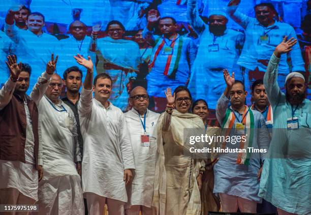 Congress Relly Former Congress president Rahul Gandhi during a rally to campaign for ...