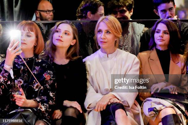 German actress Marija Mauer, German actress Annika Ernst and German actress Ruby O. Fee attend the Daimler event "Be a Mover" at BRLO on October 14,...