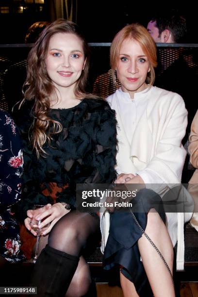 German actress Marija Mauer and German actress Annika Ernst attend the Daimler event "Be a Mover" at BRLO on October 14, 2019 in Berlin, Germany.