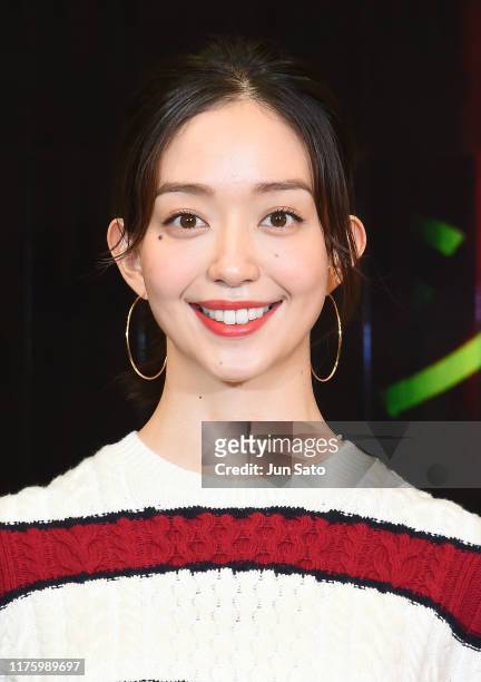 Actress Hana Matsushima attends the opening ceremony of Marunouch Fashion Week at Marucube on October 15, 2019 in Tokyo, Japan.
