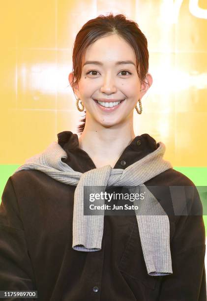 Actress Hana Matsushima attends the opening ceremony of Marunouch Fashion Week at Marucube on October 15, 2019 in Tokyo, Japan.