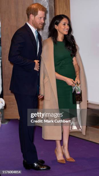 Prince Harry, Duke of Sussex and Meghan, Duchess of Sussex attend the WellChild awards at Royal Lancaster Hotel on October 15, 2019 in London,...