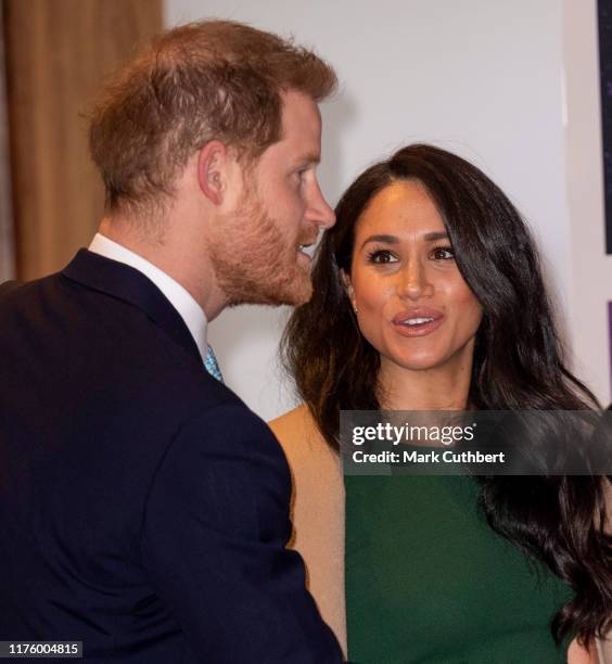Prince Harry, Duke of Sussex and Meghan, Duchess of Sussex attend the WellChild awards at Royal Lancaster Hotel on October 15, 2019 in London,...