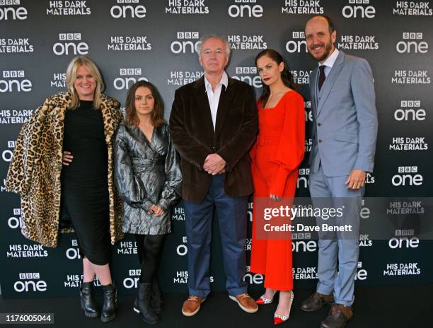 Jane Tranter, Dafne Keen, Sir Philip Pullman, Ruth Wilson and Jack Thorne attend the Global Premiere of HBO and BBC's "His Dark Materials" at BFI...