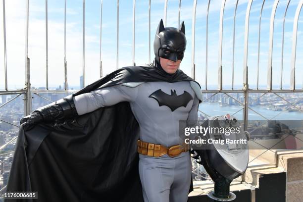 Batman celebrated his 80th birthday by visiting Gotham’s most iconic sky scraper, the Empire State Building with Dan DiDio, Executive Vice President...