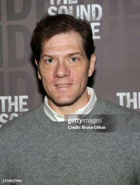 Playwright Adam Rapp poses at a photo call for the new play "The Sound Inside" at Studio 54 Theatre on September 20, 2019 in New York City.
