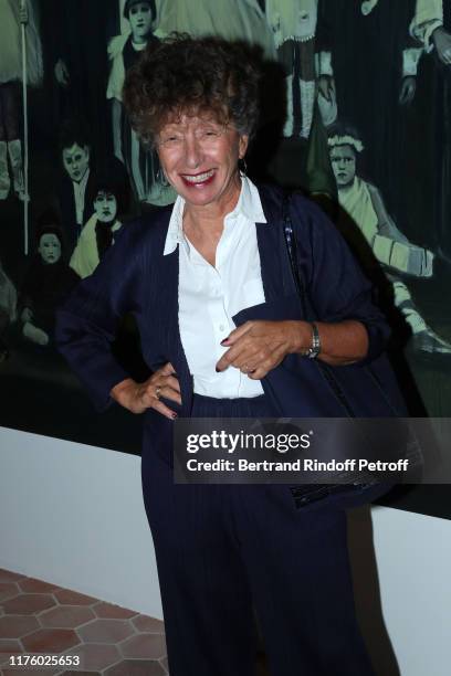 Journalist Laurence Bloch attends the Kering Heritage Days opening night at Kering and Balenciaga Company Headquarter on September 20, 2019 in Paris,...