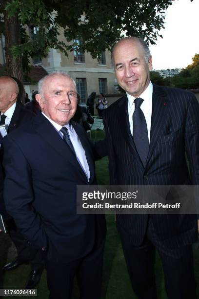 Francois Pinault and Serge Weinberg attend the Kering Heritage Days opening night at Kering and Balenciaga Company Headquarter on September 20, 2019...