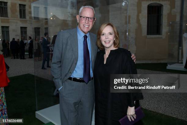 Richard Roth and Cecile David-Weill attend the Kering Heritage Days opening night at Kering and Balenciaga Company Headquarter on September 20, 2019...