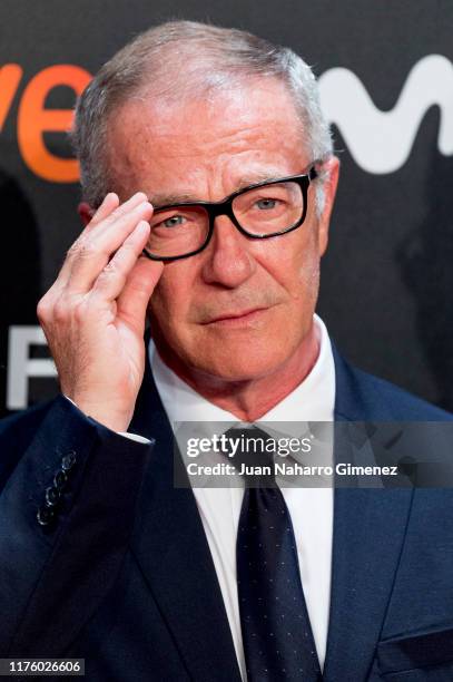 Jose Guirao attends 'Blackbird ' premiere during 67th San Sebastian Film Festival at Kursaal, San Sebastian on September 20, 2019 in San Sebastian,...