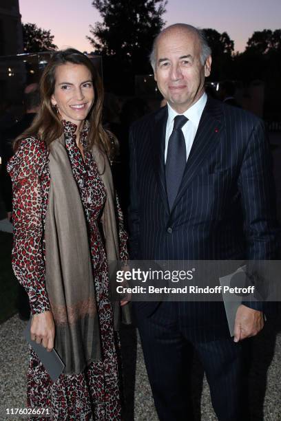Businessman Serge Weinberg and his wife writer Felicite Herzog attend the Kering Heritage Days opening night at Kering and Balenciaga Company...