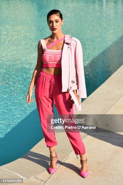 Cecilia Rodriguez attends the Iceberg fashion show during the Milan Fashion Week Spring/Summer 2020 on September 20, 2019 in Milan, Italy.
