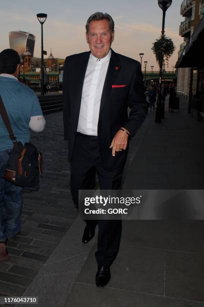 Glenn Hoddle seen arriving at the Heart Hero Awards at the UnderGlobe in Bankside on September 20, 2019 in London, England.