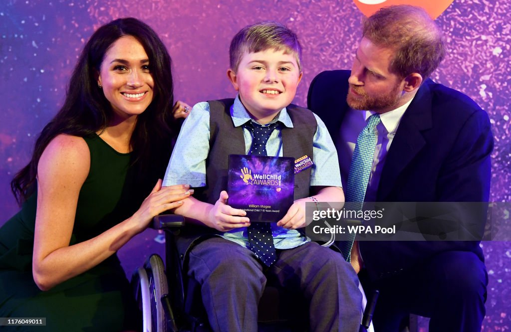 The Duke And Duchess Of Sussex Attend WellChild Awards