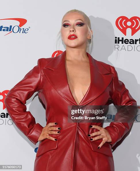 Recording artist Christina Aguilera attends the 2019 iHeartRadio ...