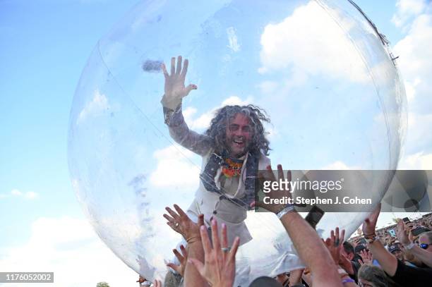 Wayne Coyne of the band The Flaming Lips performs during the 2019 Bourbon & Beyond Music Festival at Highland Ground on September 20, 2019 in...
