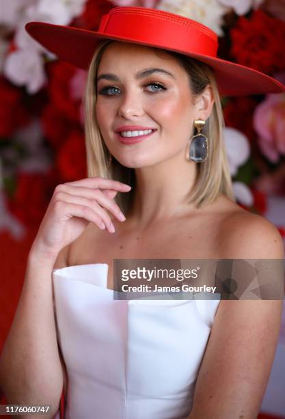 Sophie Tieman attends Colgate Optic White Stakes Day at Royal Randwick Racecourse on September 21, 2019 in Sydney, Australia.